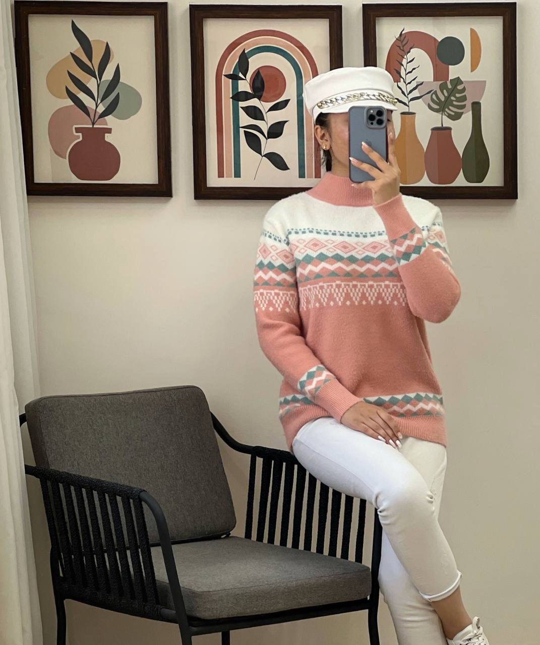 پلیور بافت موهر دار سنتی مدل 3 کد 3123