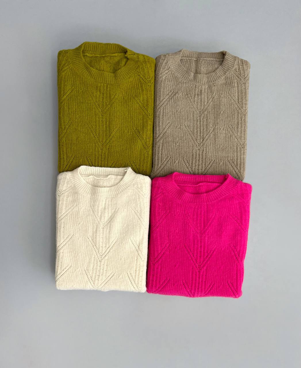 پلیور بافت یقه گرد کد 3128