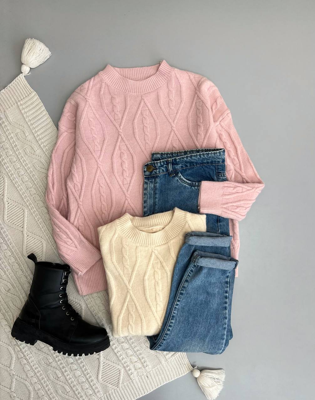 پلیور بافت یقه گرد کد 3135