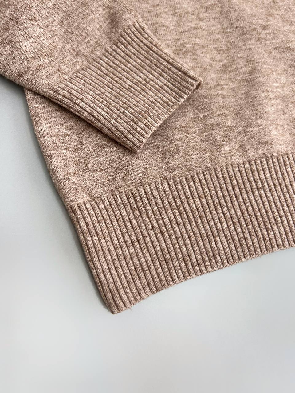 پلیور بافت یقه گرد ساده گرم بالا کد 3137