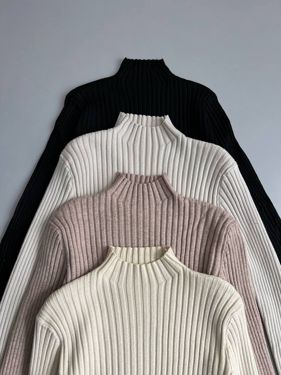 پیراهن بافت بلند یقه ایستاده کد 3140