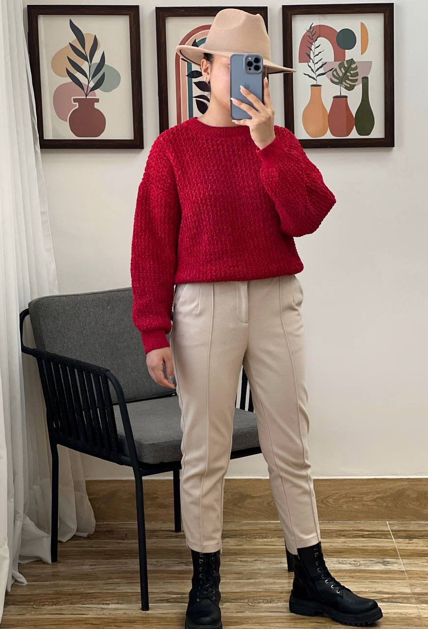 پلیور بافت مخمل کد 3143