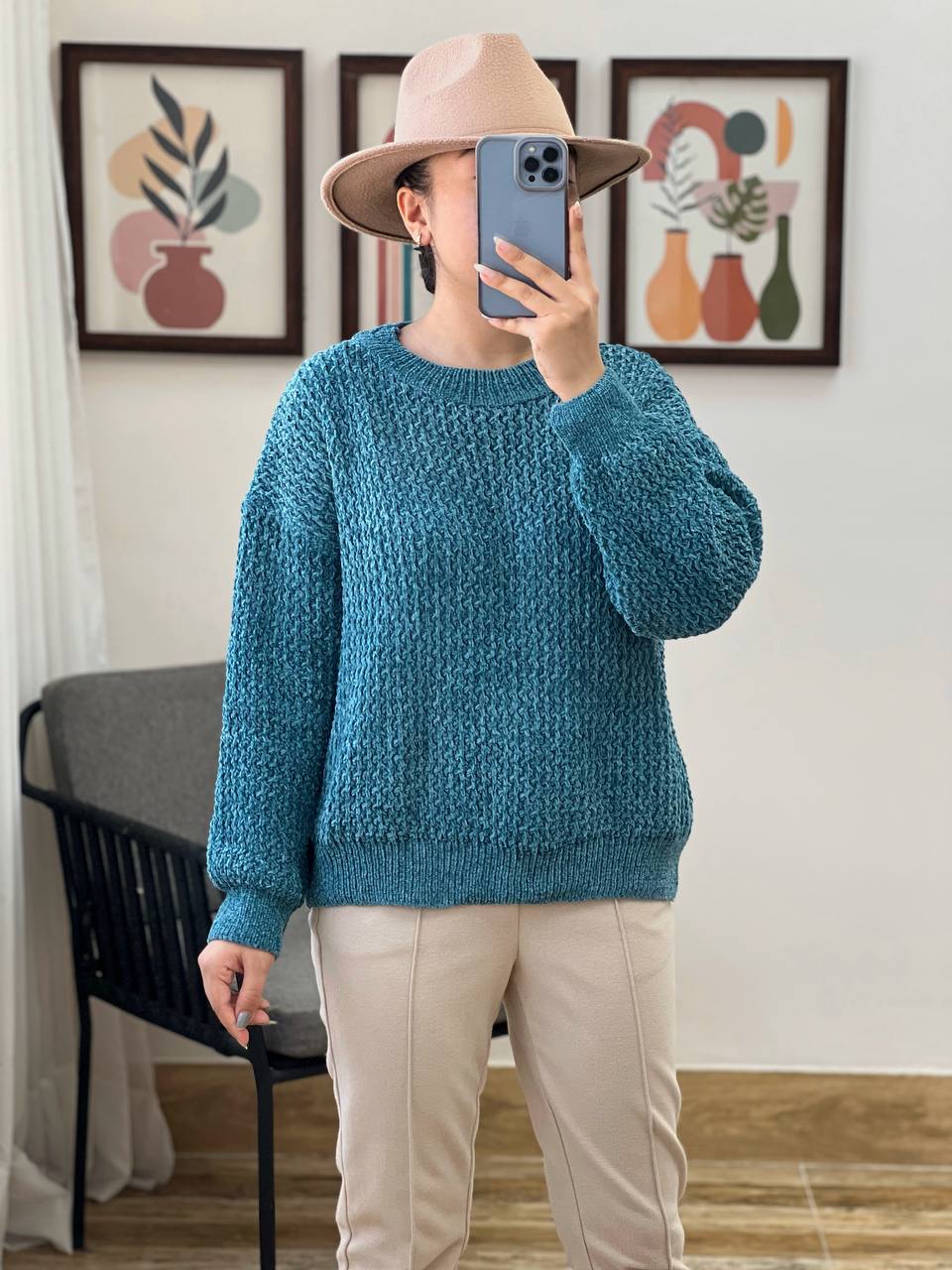 پلیور بافت مخمل کد 3143