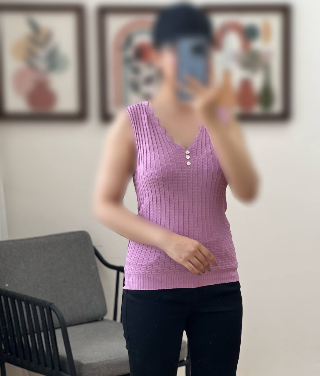 تاپ بافت سه دکمه کد 3144