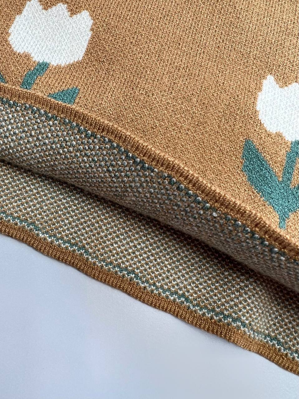 دامن بافت گل لاله کد 3146