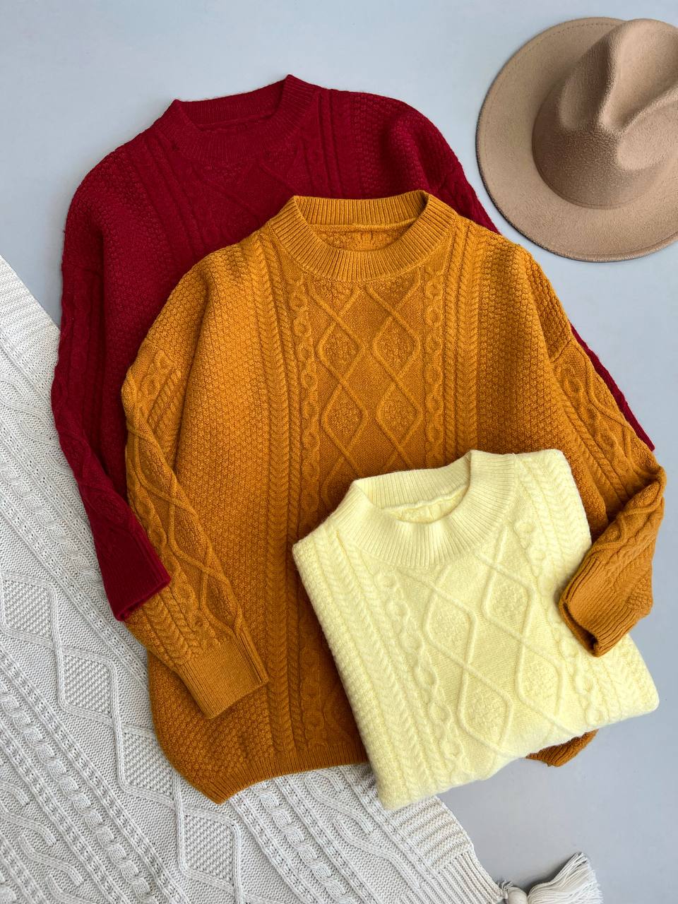 پلیور بافت یقه گردلوزی کد 3148