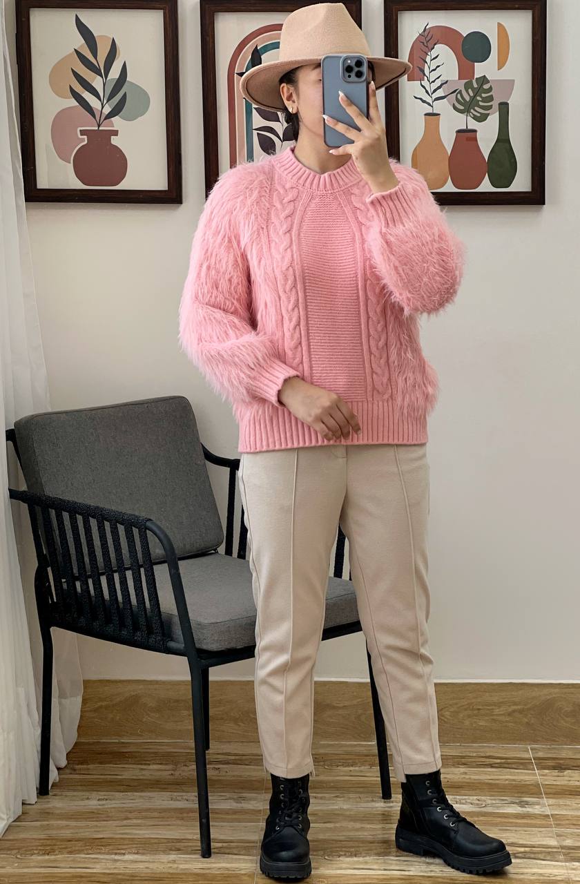 پلیور بافت تمام خز 3 کد 3154