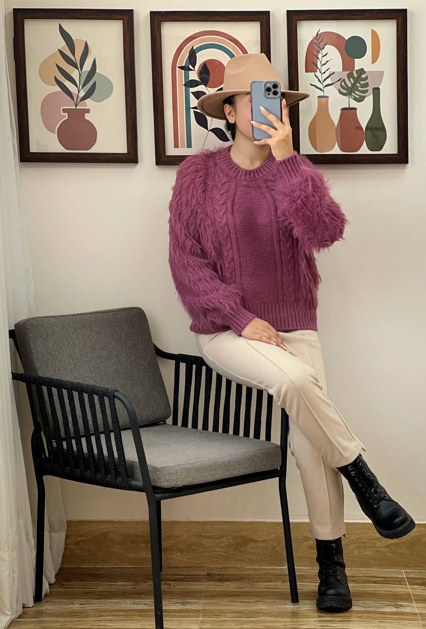 پلیور بافت تمام خز 3 کد 3154