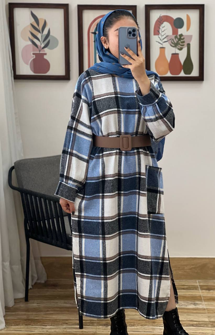 کفتان چهارخونه پشمی پارت 4 کد 3155