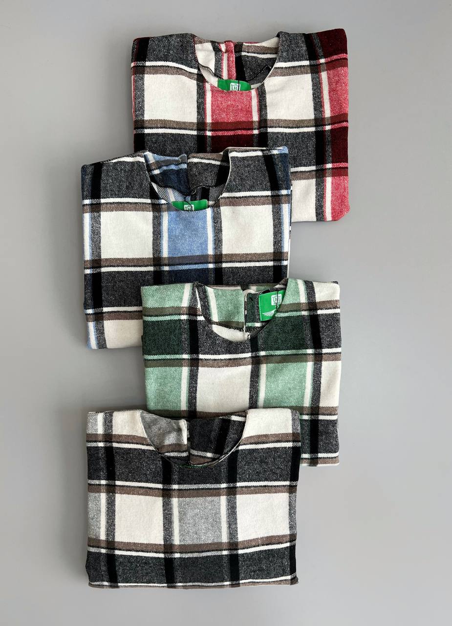 کفتان چهارخونه پشمی پارت 4 کد 3155