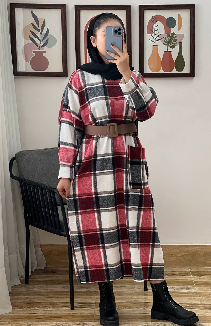 کفتان چهارخونه پشمی پارت 4 کد 3155