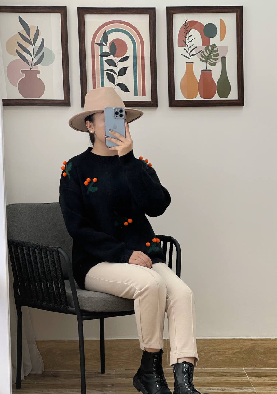 پلیور بافت آلبالو کد 3156