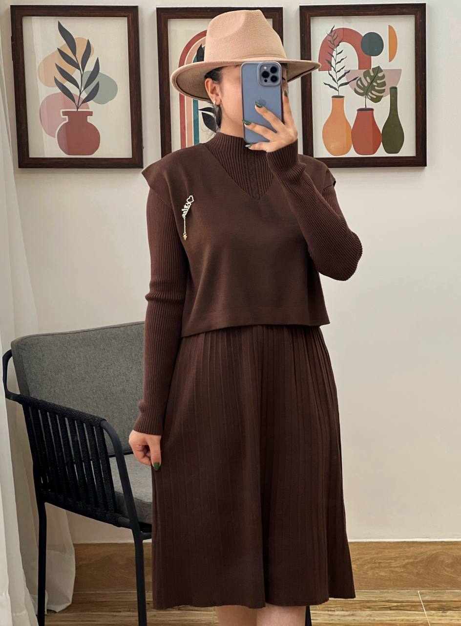 ست دوتیکه بافت مدل 4 کد 3169