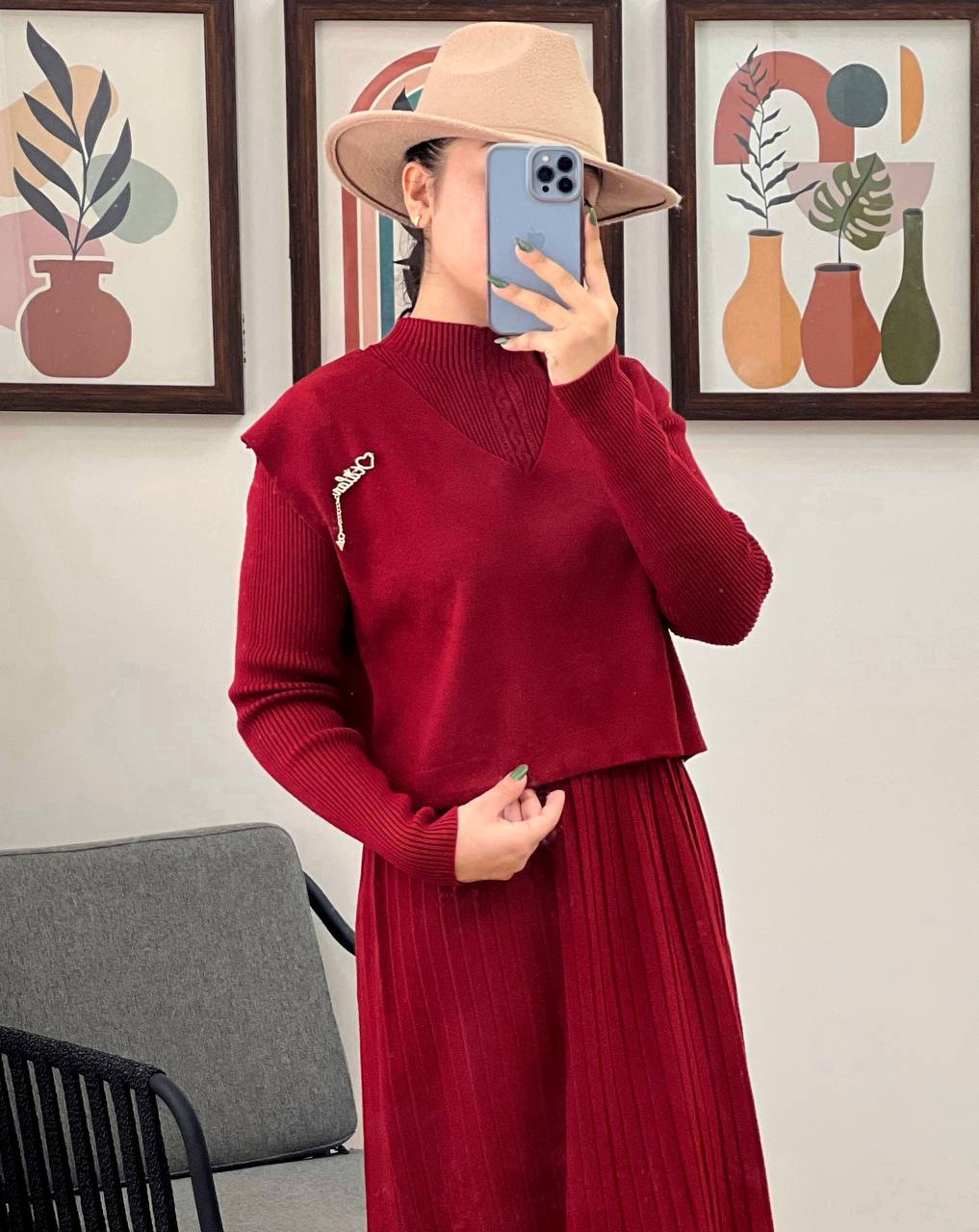 ست دوتیکه بافت مدل 4 کد 3169