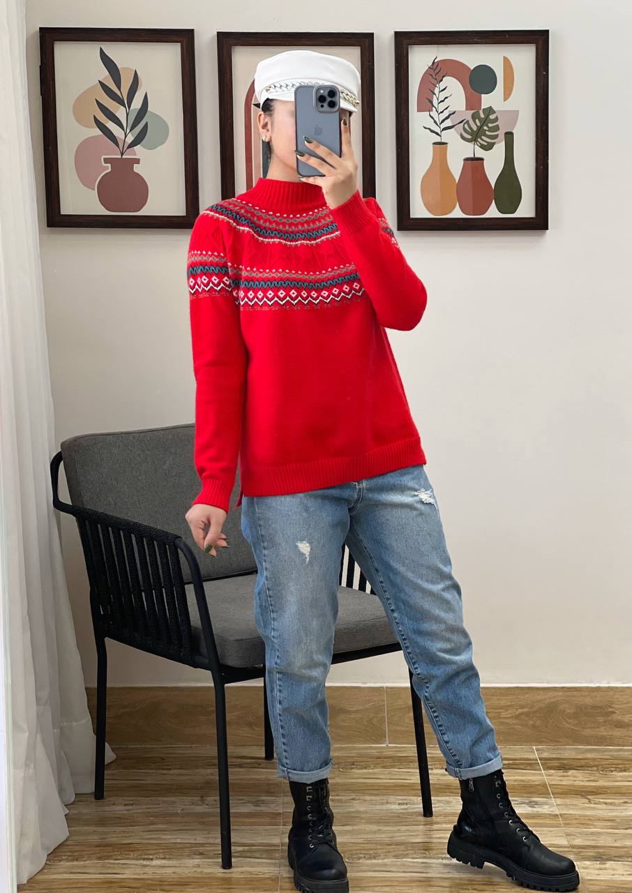 پلیور بافت سنتی پارت 5 کد 3173