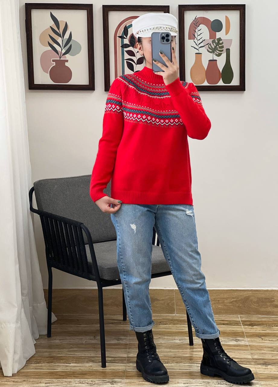 پلیور بافت سنتی پارت 5 کد 3173