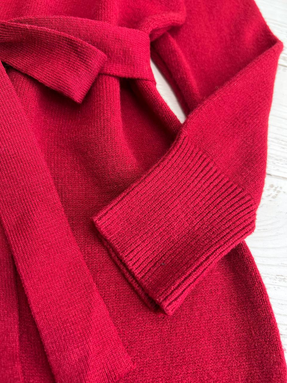 پیراهن بافت یقه اسکی کمربندی کد 3175