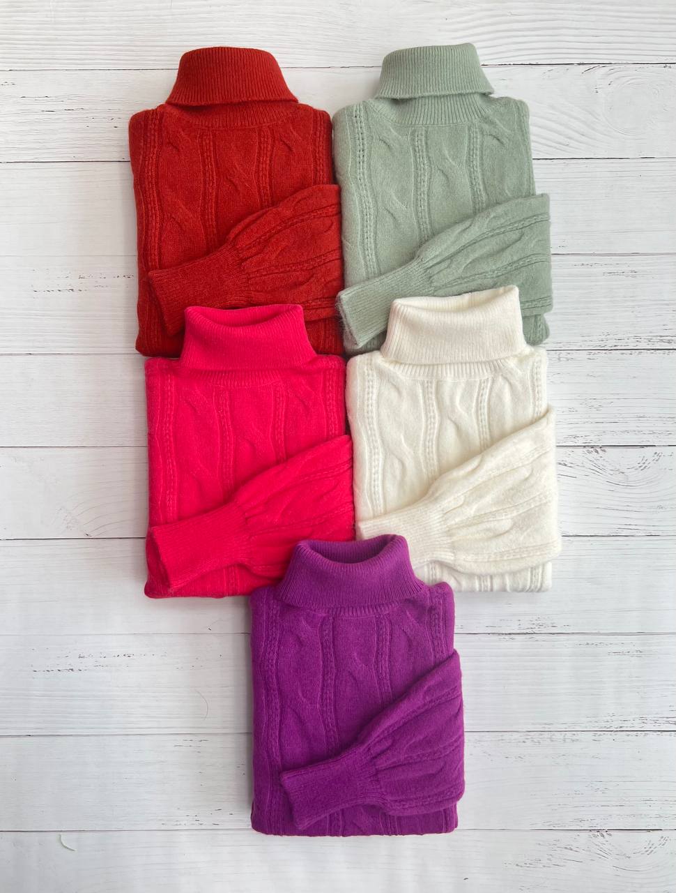 پلیور بافت یقه اسکی کد 3179