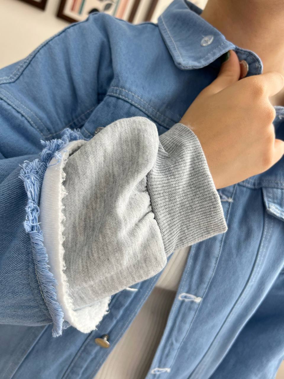 کاپشن جین داخل خز کد 3180