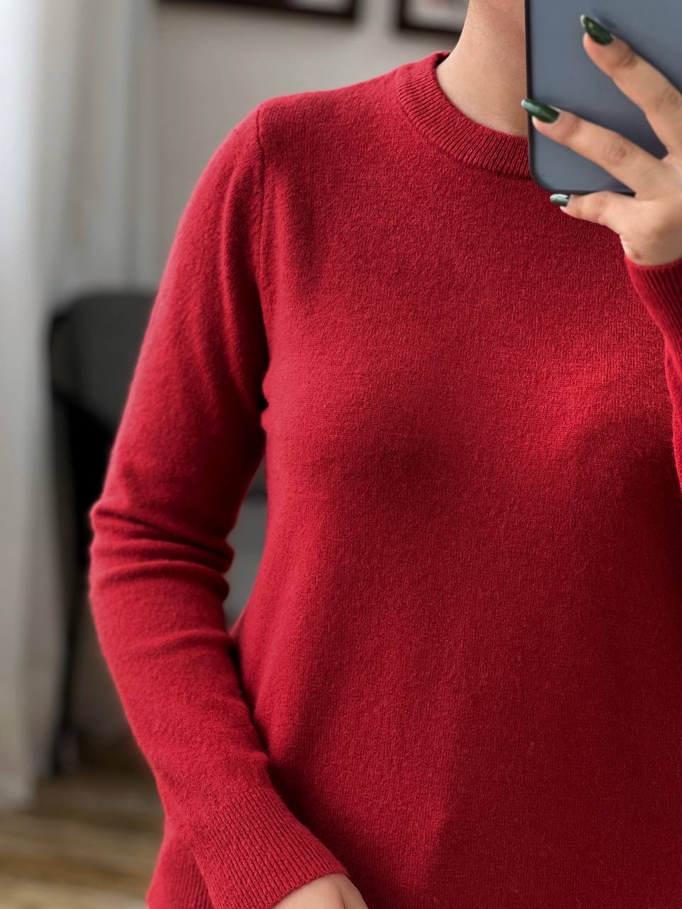 پلیور بافت یقه گرد ساده کد 3184