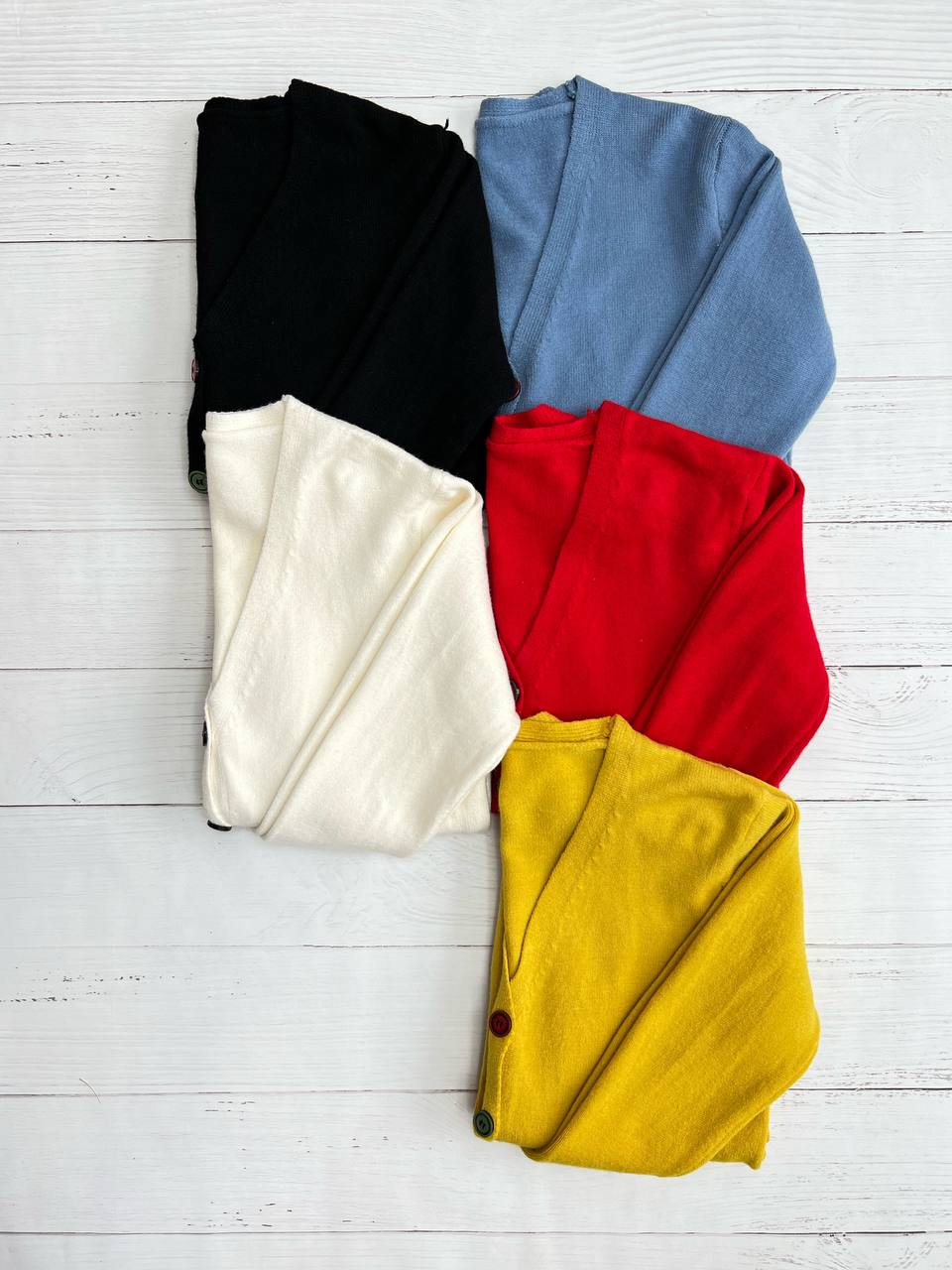 ژاکت بافت دکمه رنگی 2 کد 3187