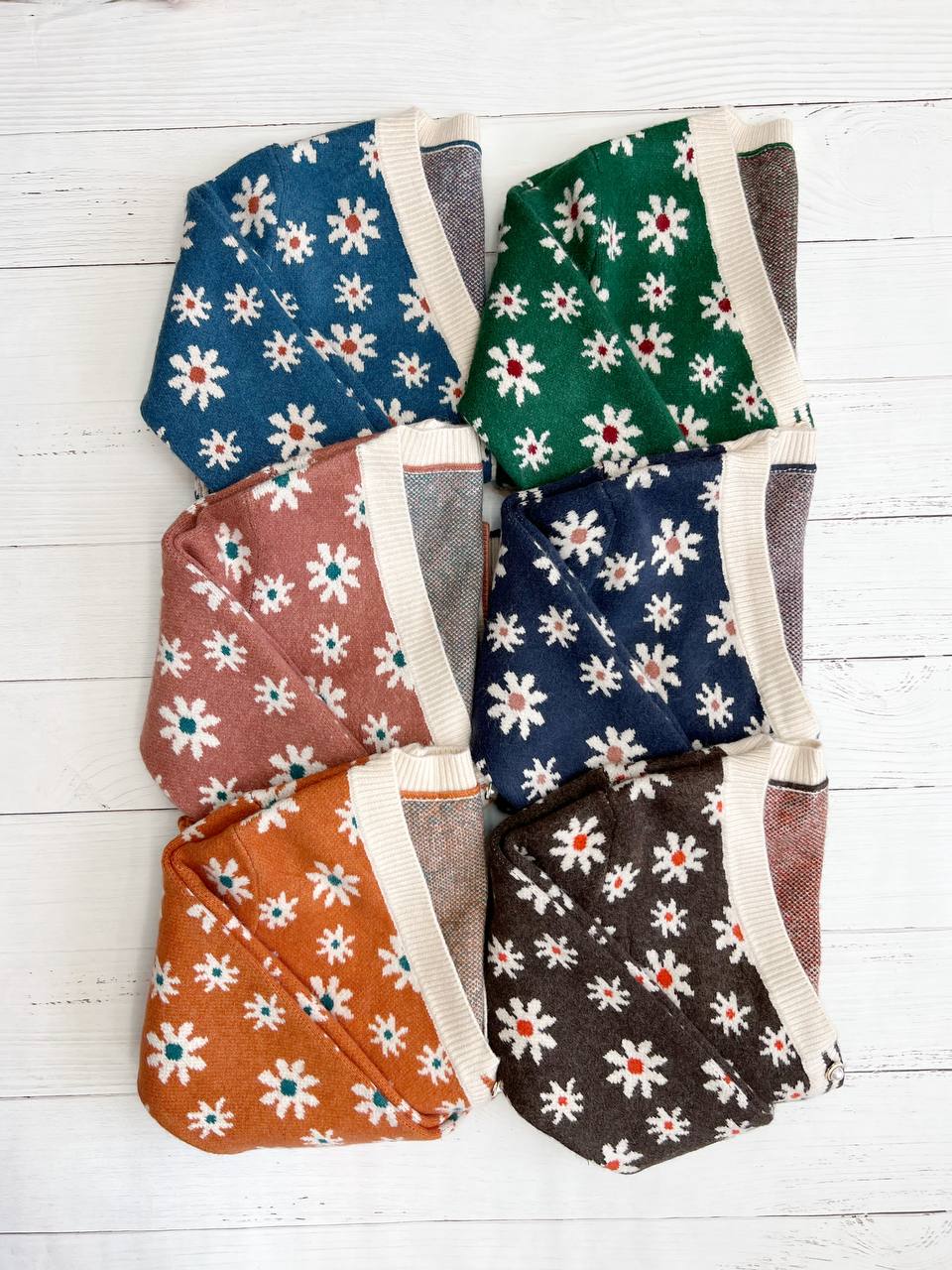 ژاکت بافت بابونه کد 3197