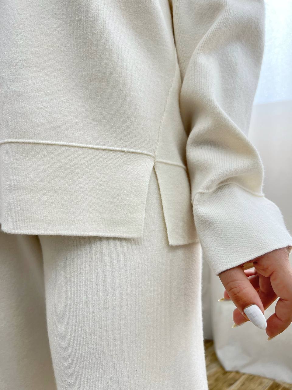 ست پلیور و شلوار بافت کد 3198