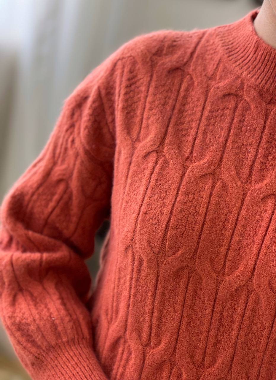 پلیور بافت آستین مچی کد 3199