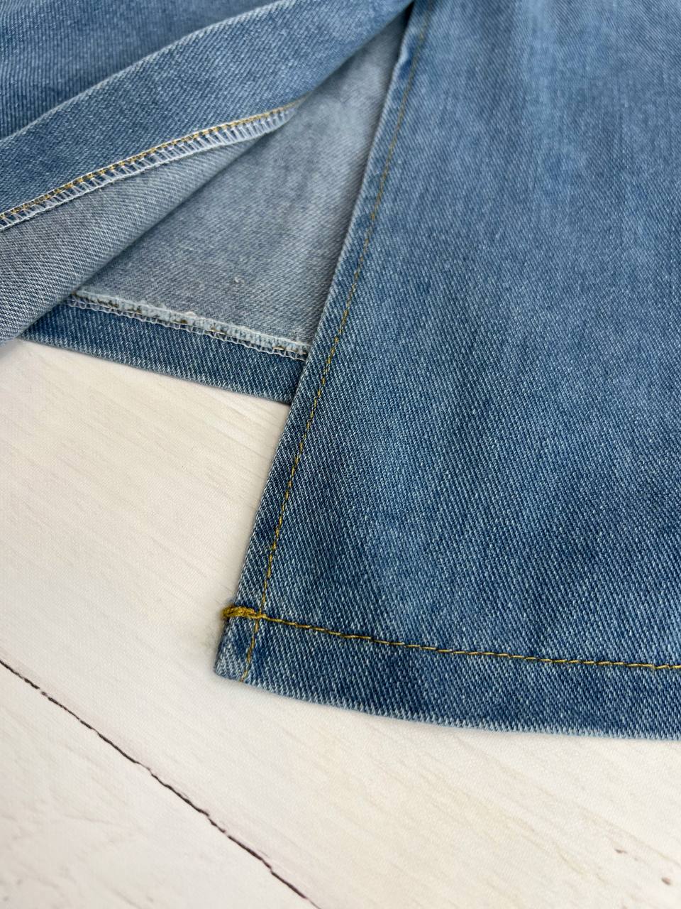 دامن جین جلو دکمه کد 3203