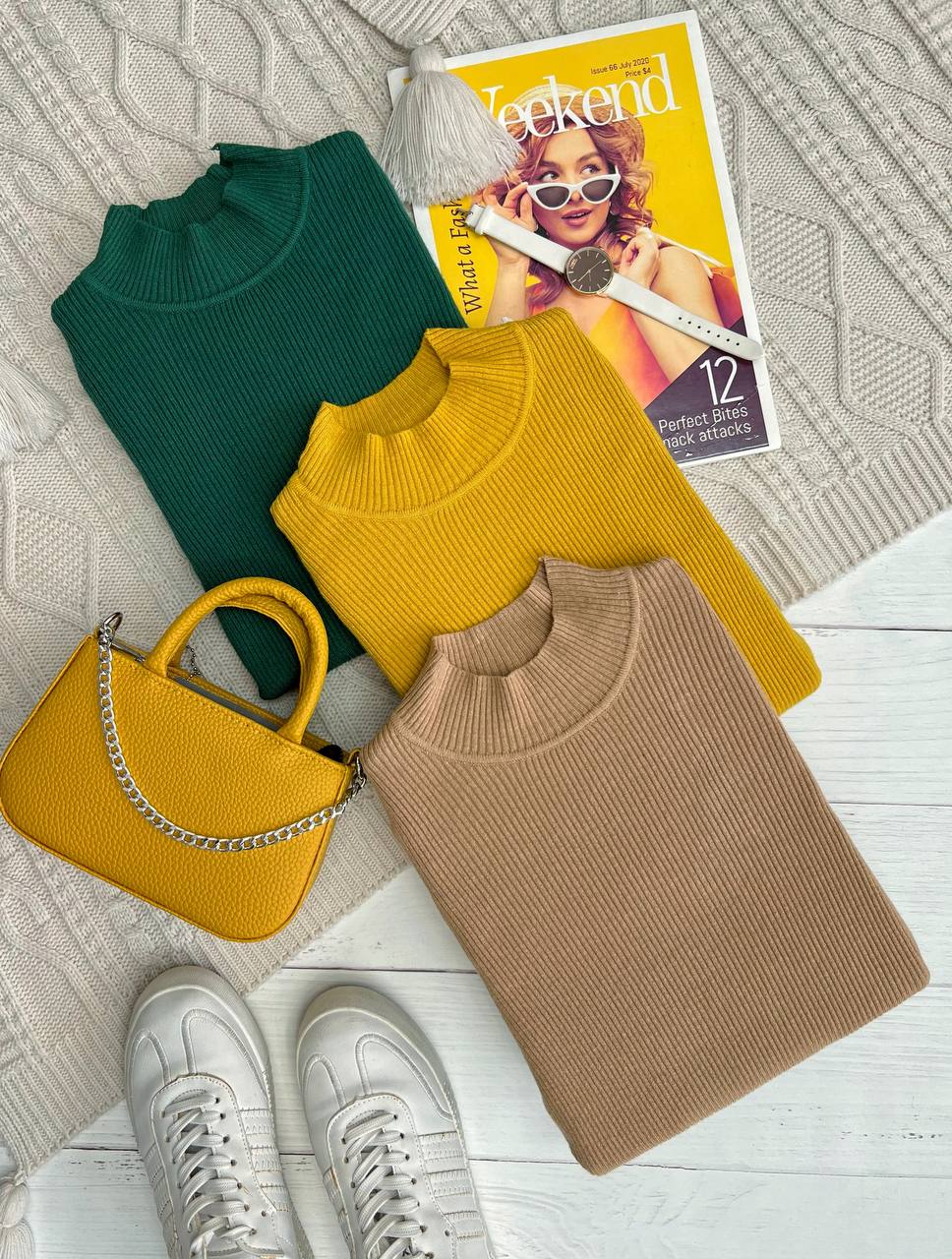 پلیور بافت ساده کد 3204