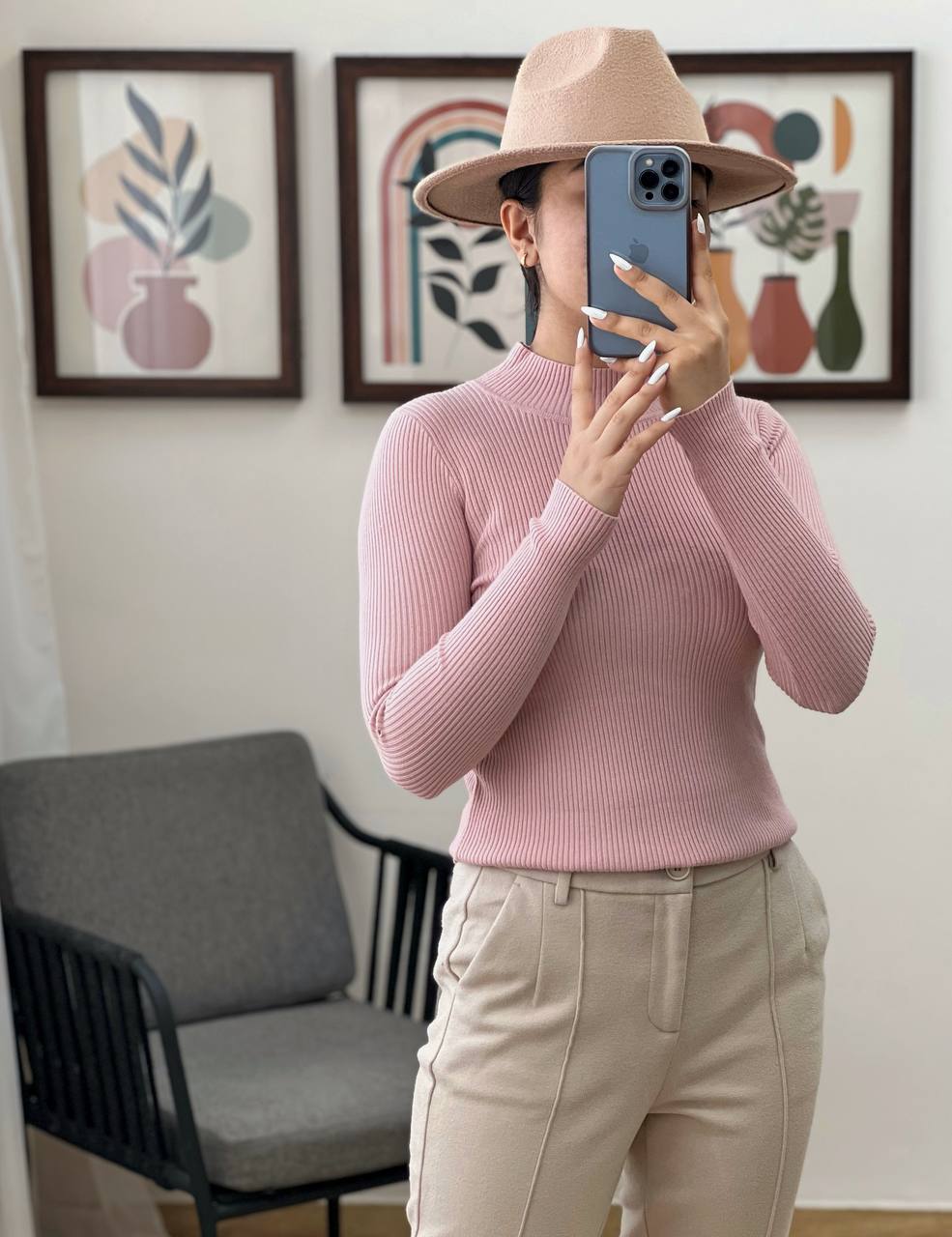 پلیور بافت ساده کد 3204