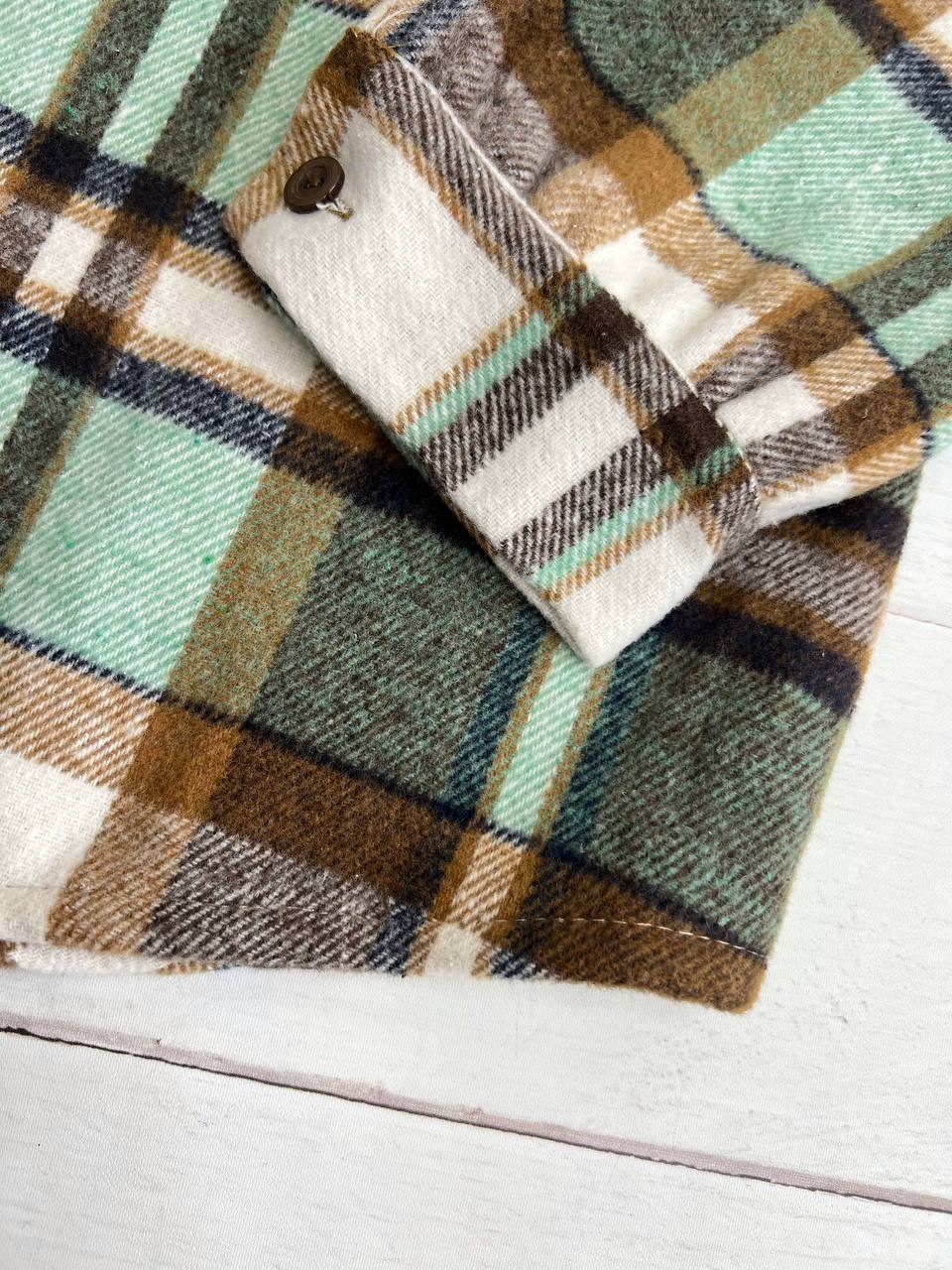 شومیز چهارخونه داخل تمام خز کد 3212