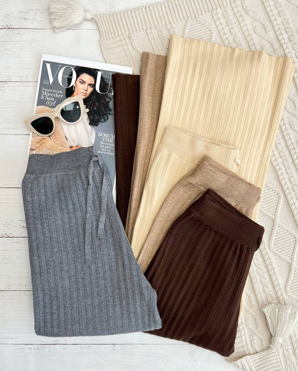 شلوار بافت بگ کد 3214