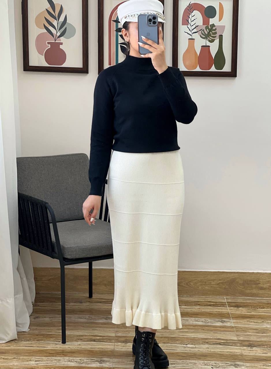 دامن بافت بلند کد 3216