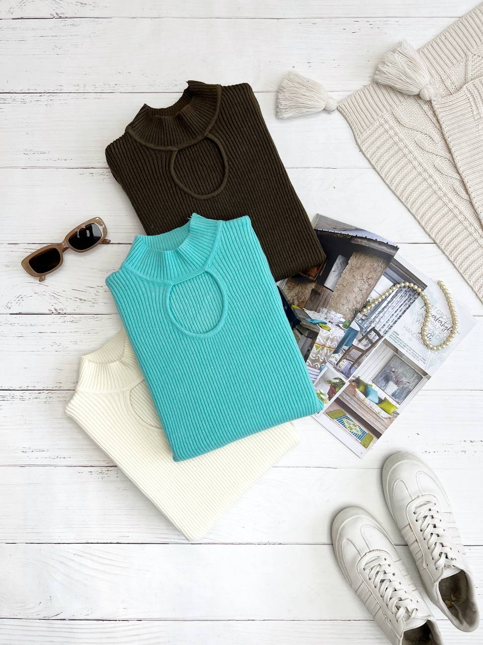 پلیور سر شانه چین کد 3223