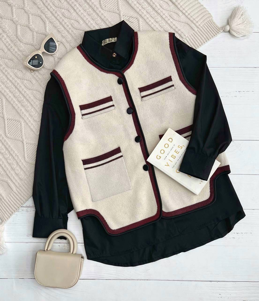 جلیقه بافت کد 3225