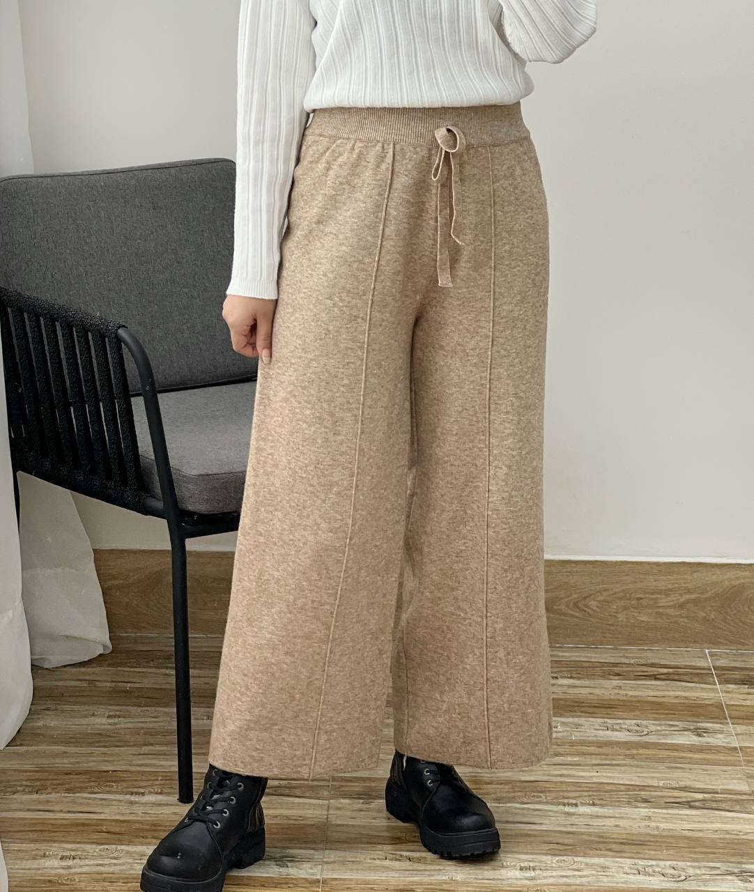 شلوار بافت بگ گرم بالا کد 3235