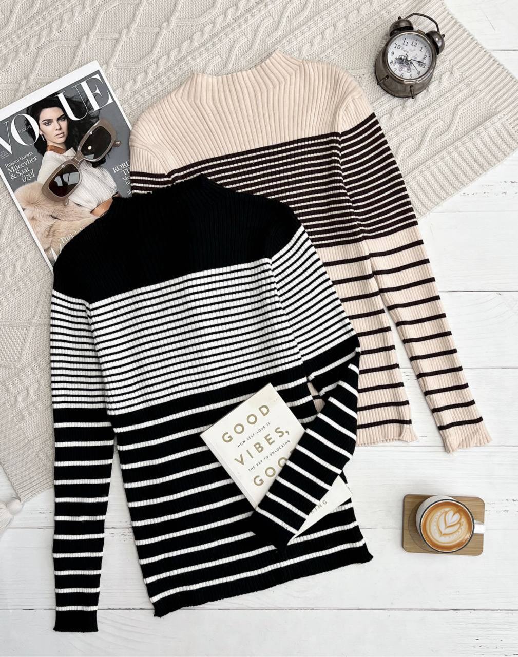 پلیور بافت راه راه مدل 2 کد 3236