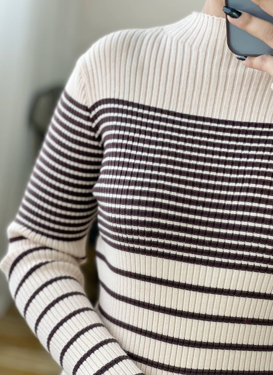 پلیور بافت راه راه مدل 2 کد 3236