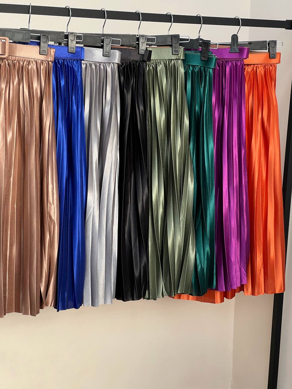 دامن پلیسه با کمربند کد 3248