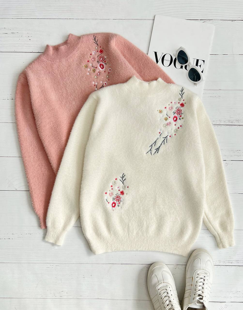 پلیور بافت گلدوزی موهر کد 3259