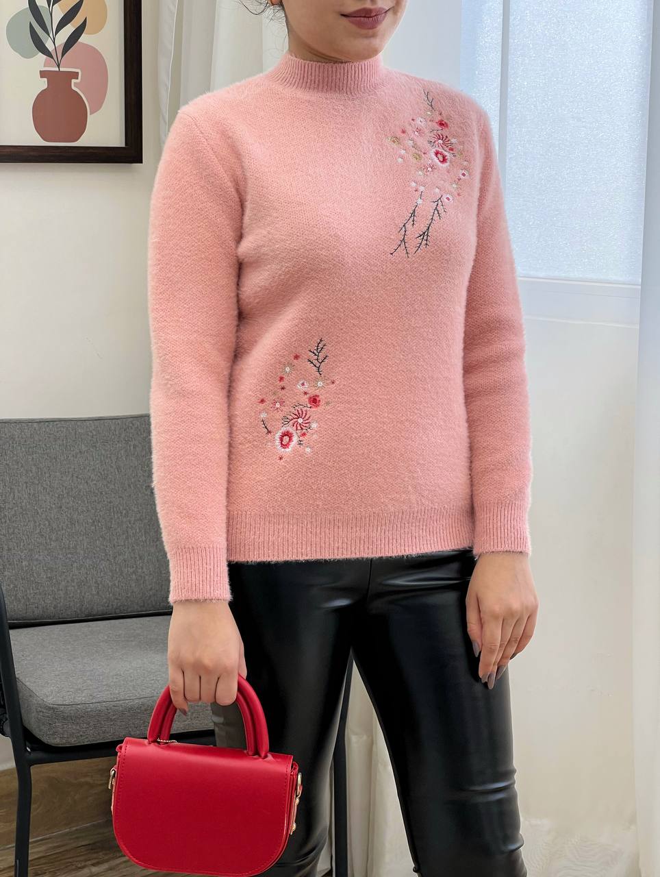 پلیور بافت گلدوزی موهر کد 3259