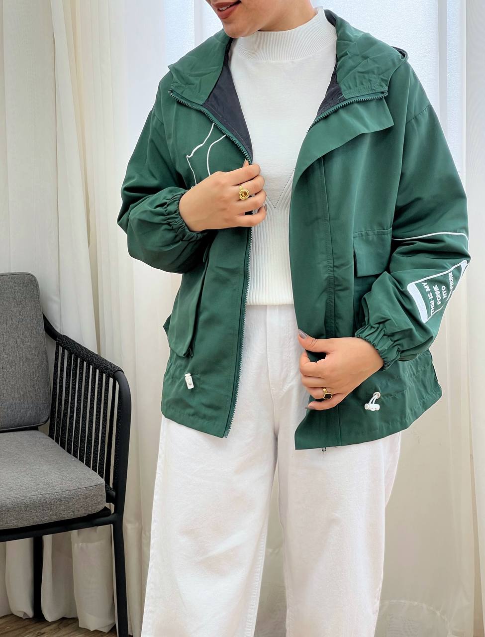 بارونی کلاهدار هندزفری کد 3260