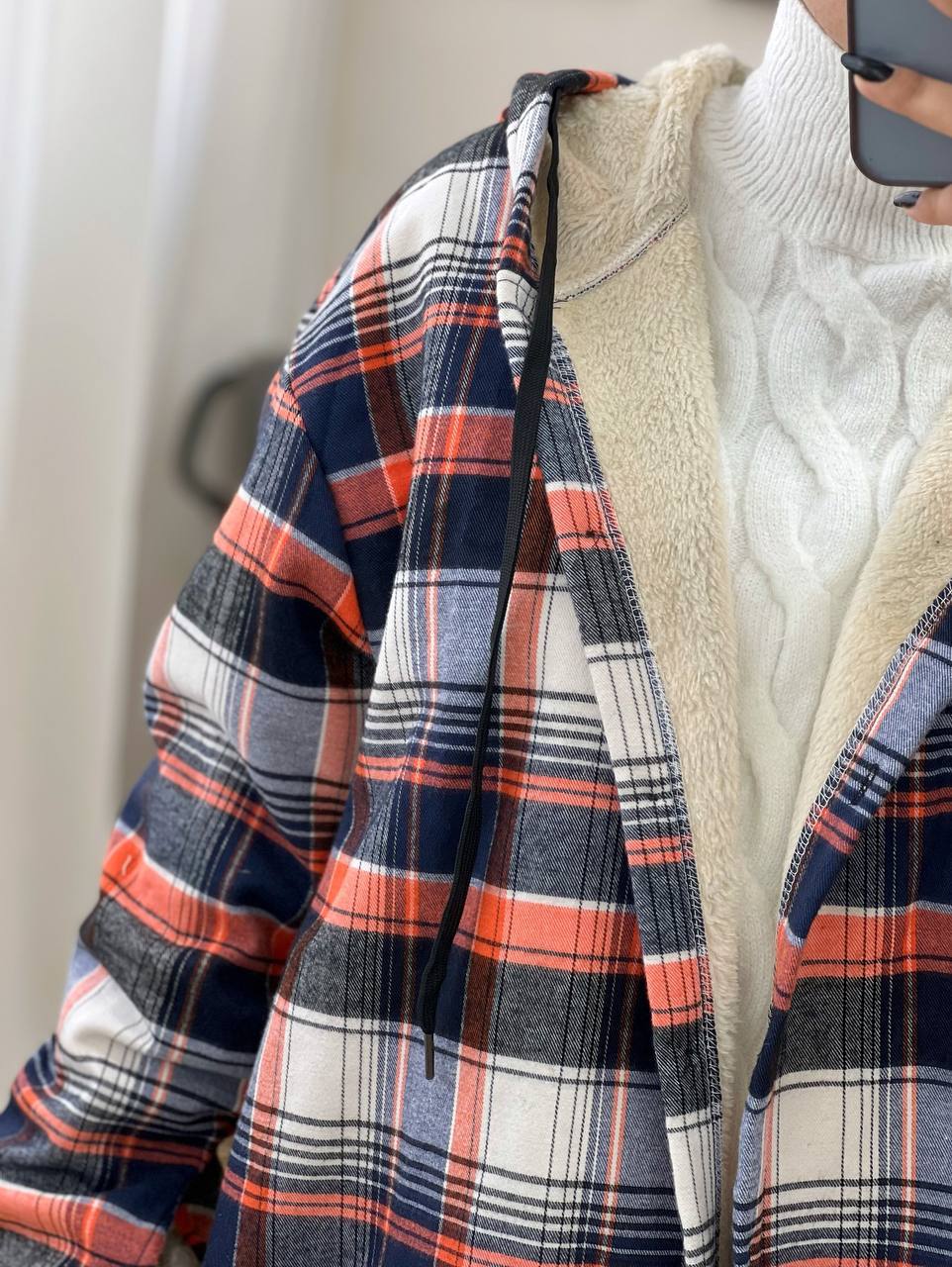 شکت چهارخونه داخل تمام خز کد 3264