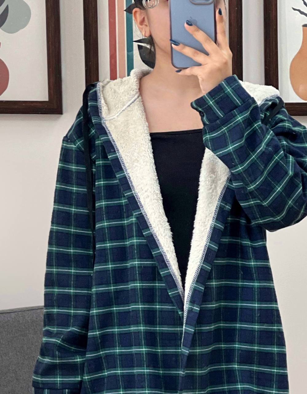 شکت چهارخونه داخل تمام خز کد 3264