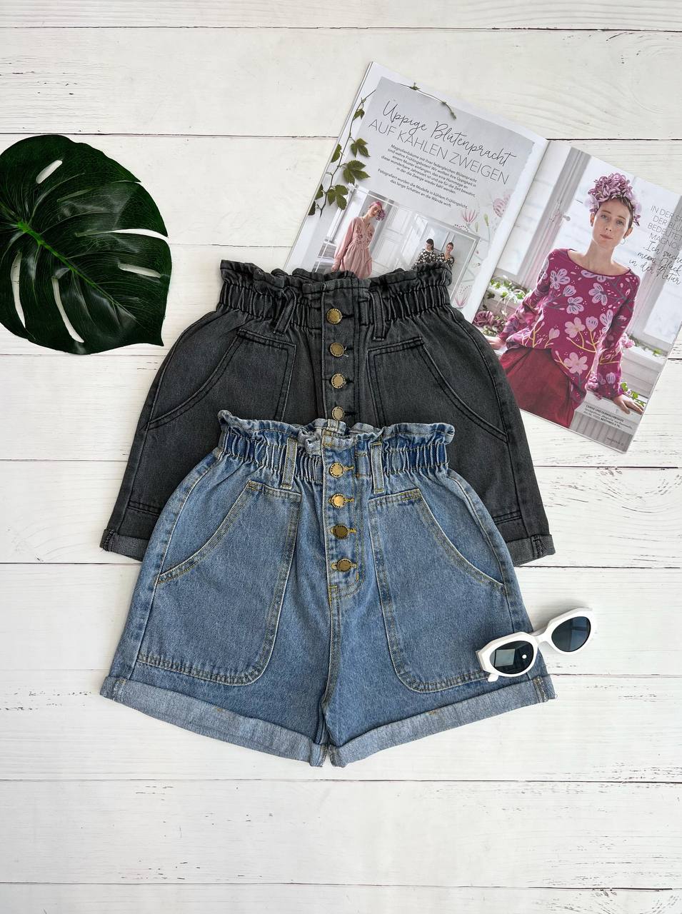 شلوارک جین برمودا کد 3266