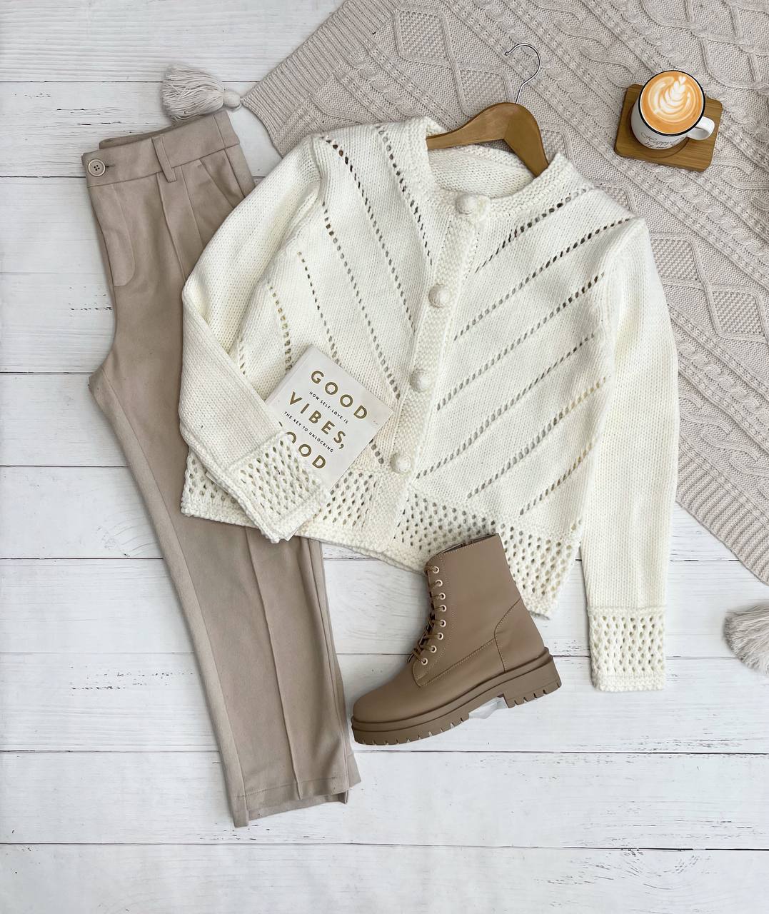 ژاکت بافت تکرنگ کد 3267