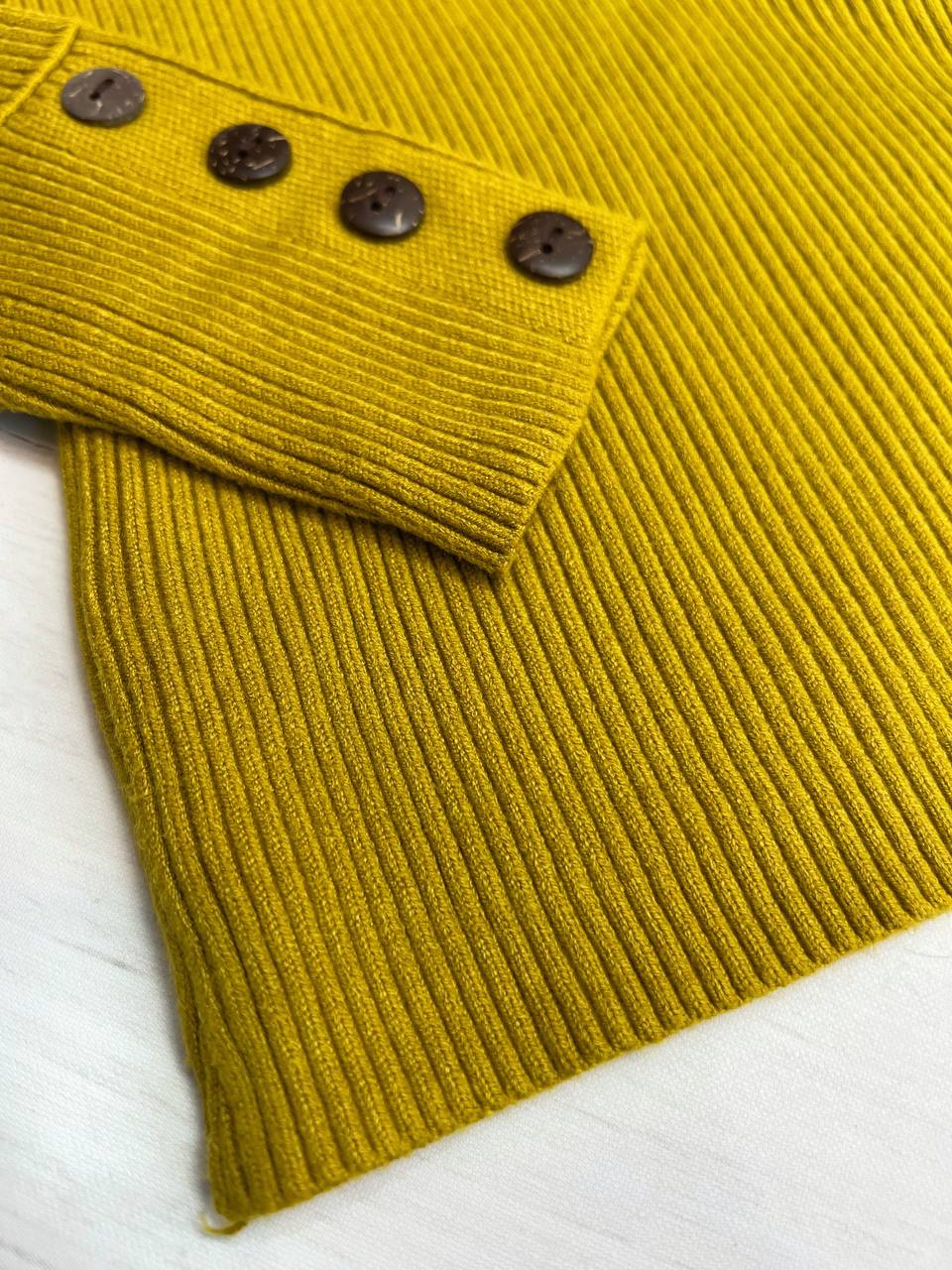 پلیور بافت یقه اسکی سرآستین دکمه کد 3272