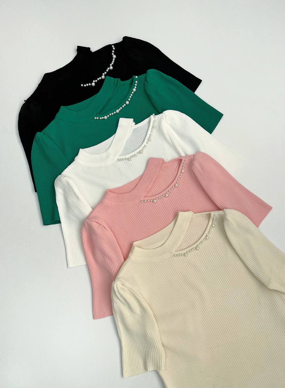 بلوز بافت مروارید کد 3276