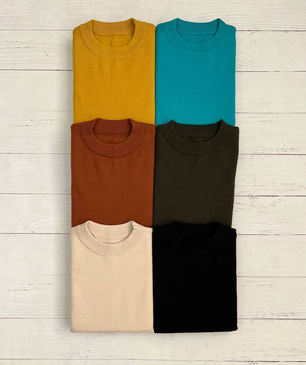 پلیور بافت آستین مچی یقه گرد کد 3277